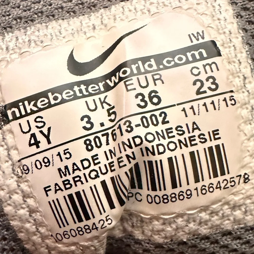 Nike Prime Hype DF 2 Cool Grey (GS) White Wolf Grey Style 807613-002 Size 4